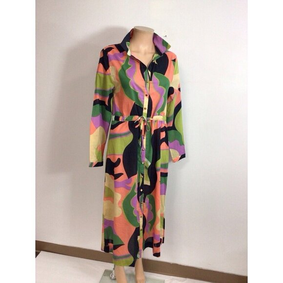 Grace & Mila Floral Retro Maxi Dress Womens Small - Picture 2 of 8